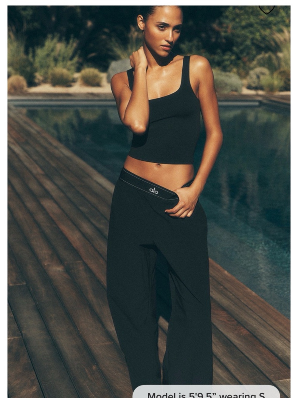 ALO Yoga Black Suit Up Trouser